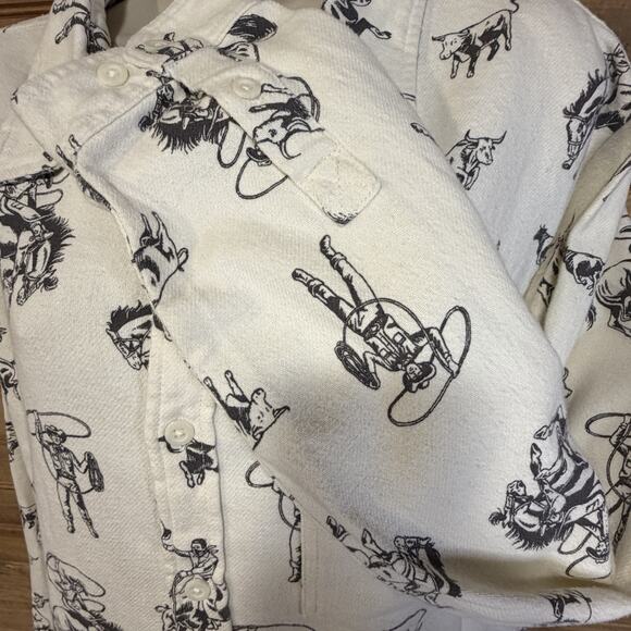 BDG Urban Outfitters Men’s Western Flannel Shirt Size M Cowboy NWT - Picture 10 of 14